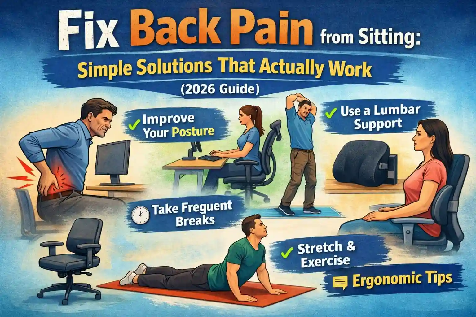 Fix Back Pain from Sitting