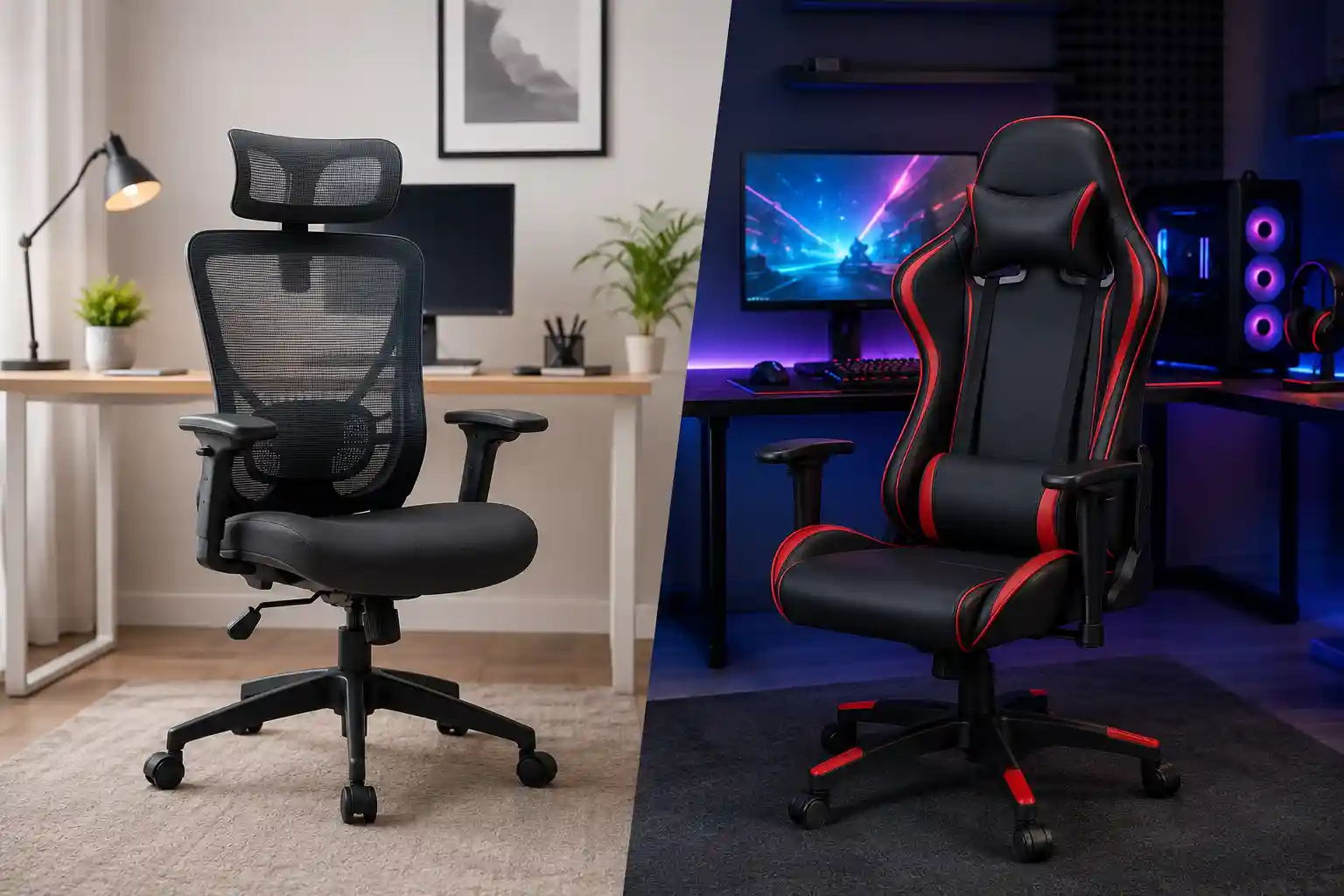 Office Chair vs Gaming Chair