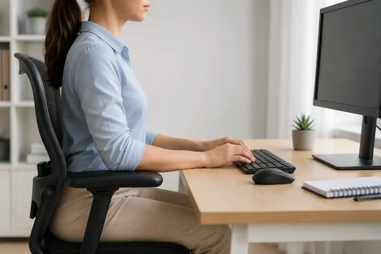 Proper Elbow Position While Typing